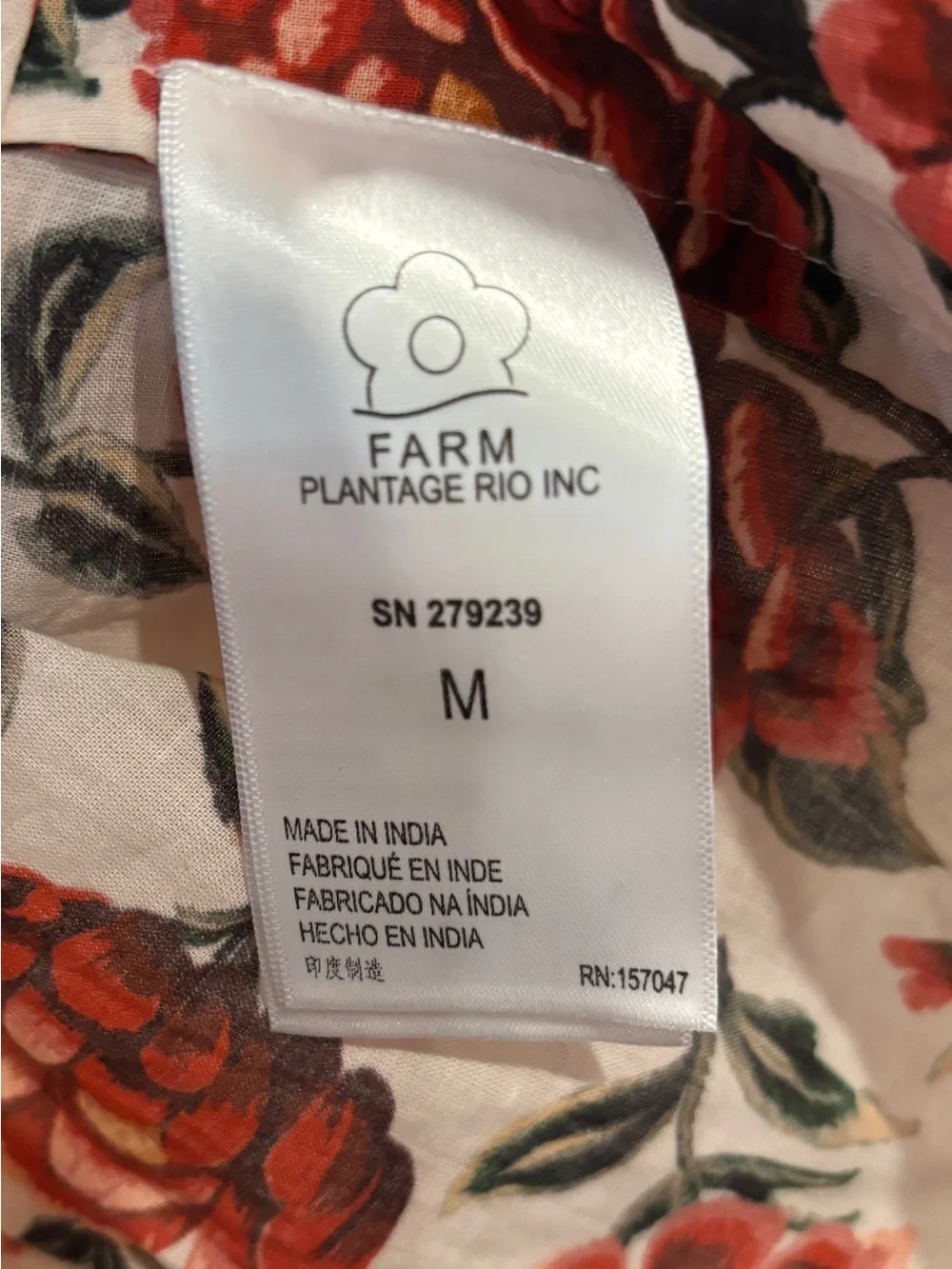 Farm Rio x Anthropologie Wrap Blouse Size Medium New with tags